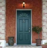 Входная металлическая дверь для загородного дома с МДФ и порошковым напылением | Дверной мир 