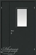 Техническая дверь двухстворчатая со стеклом или стеклопакетом ДВМ-954  в производственной компании Дверной Мир