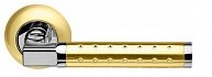 Ручка раздельная ARMADILLO Eridan LD37-1SG/CP-1 матовое золото/хром  в производственной компании Дверной Мир