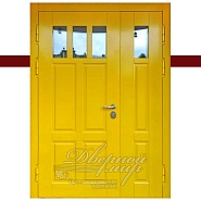 ЭЛИТ-ТЕРМО ДМ-782. Входная двустворчатая дверь в дом в английском стиле  в производственной компании Дверной Мир