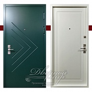 ТРИУМФ ДМ-444. Входная металлическая дверь в квартиру с МДФ окрашенные по RAL  в производственной компании Дверной Мир
