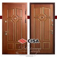 Входная дверь МДФ с замками CISA ПРИМА ДМ-550  в производственной компании Дверной Мир