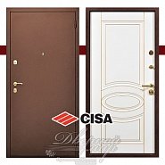 Входная дверь ГРАЦИЯ ДМ-326 с итальянскими замками CISA  в производственной компании Дверной Мир