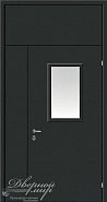 Техническая дверь полуторная со вставкам верхними и бокавыми ДВМ-953  в производственной компании Дверной Мир