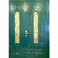 Входная двустворчатая дверь в коттедж, Элит ДВМ-1010  в производственной компании Дверной Мир