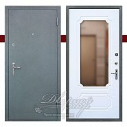 Входная дверь с зеркалом, модель ГРАЦИЯ ДМ-381  в производственной компании Дверной Мир