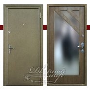 Входная дверь в квартиру или дом, ГРАЦИЯ-Б-зеркало ДМ-377  в производственной компании Дверной Мир