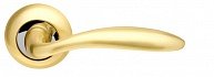 Ручка раздельная ARMADILLO Virgo LD57-1SG/CP-1 матовое золото/хром  в производственной компании Дверной Мир
